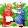Стихотворение Две бабушки. Агния Барто.