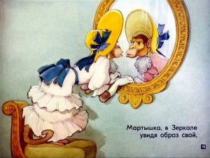 Басня Зеркало и обезьяна. Иван Андреевич Крылов.